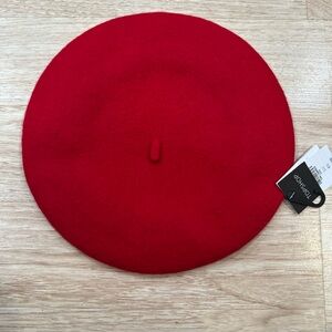 Red Beret Hat by Top Shop